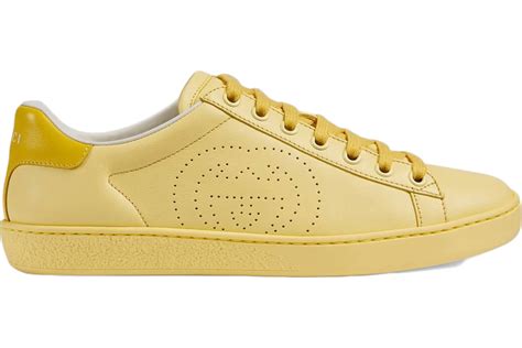 gucci ace yellow|Gucci yellow dress.